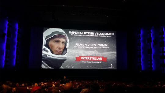 forpremiere Imperial Bio - Interstellar i 70mm